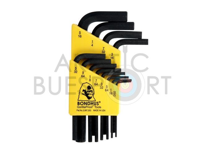 Hovedbilde Bondhus Allen Wrench Set .050-5/16